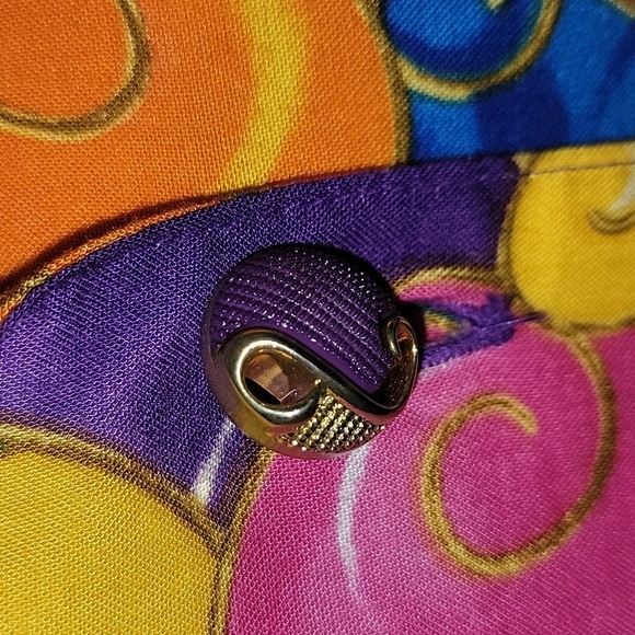 Shopping with Anthony Colorful Swirly Blouse Size Large - Picture 3 of 9